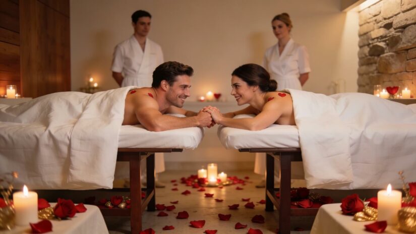 Première Saint-Valentin en massage naturiste : guide pour couples débutants à Paris