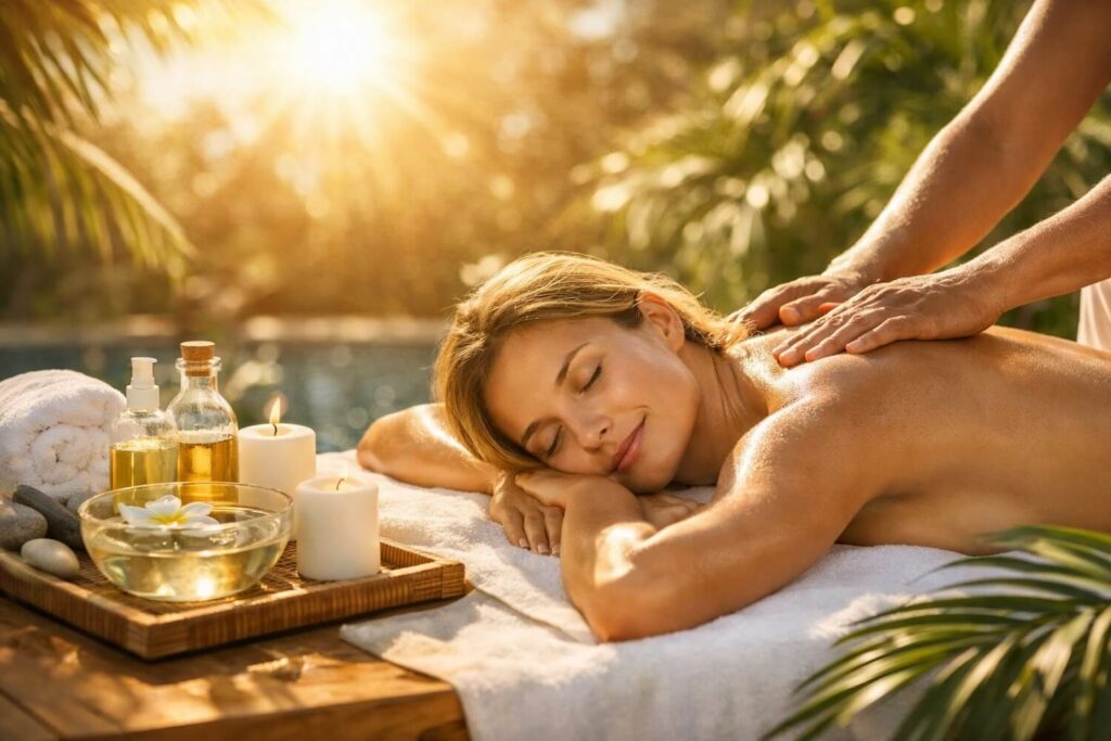 massage naturiste canicule circulation